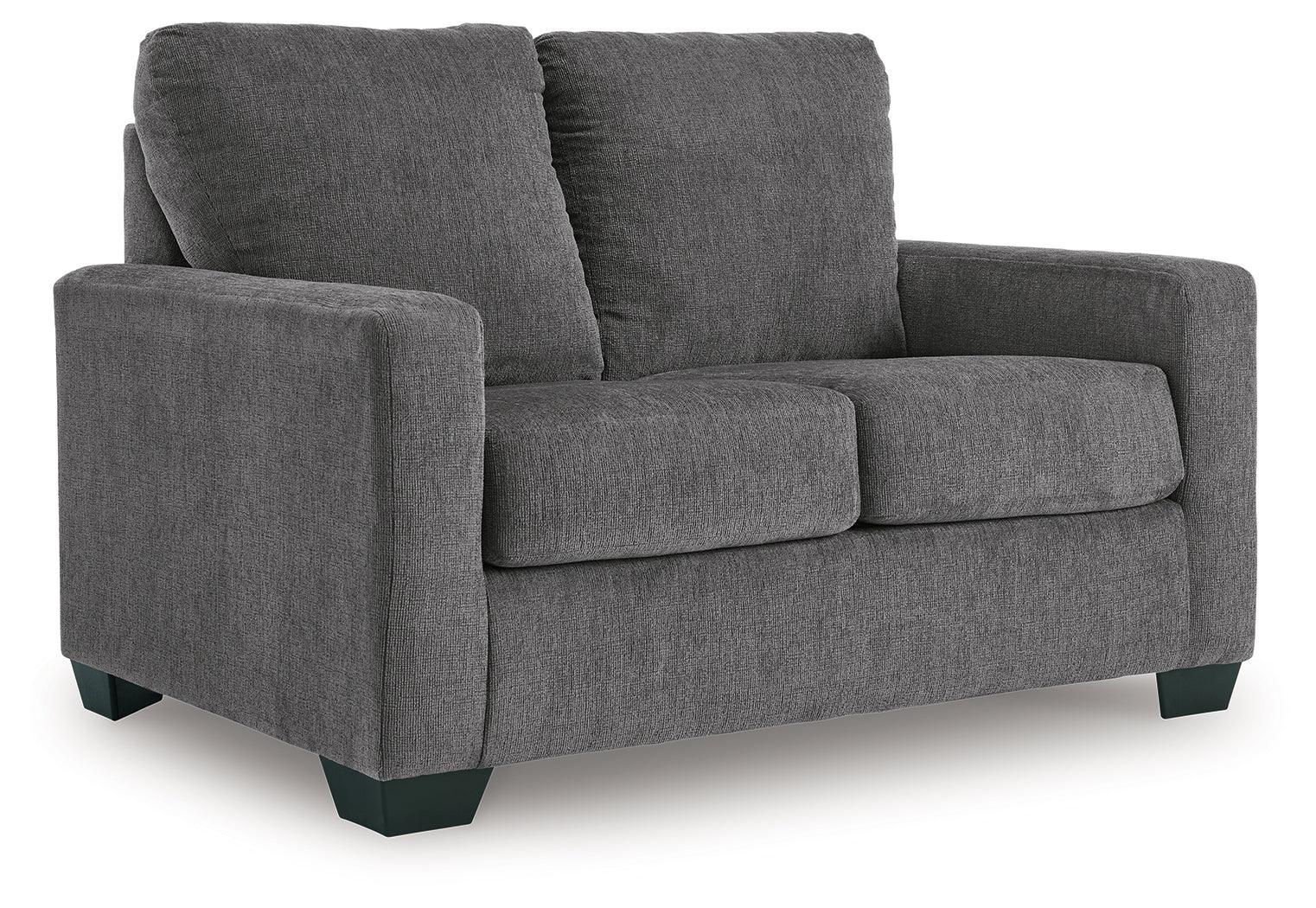 Rannis Pewter Chenille Twin Sofa Sleeper