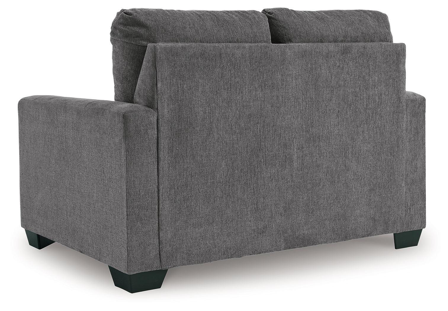 Rannis Pewter Chenille Twin Sofa Sleeper