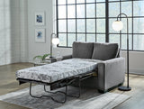 Rannis Pewter Chenille Twin Sofa Sleeper