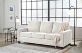 Rannis Snow Chenille Queen Sofa Sleeper - Ella Furniture