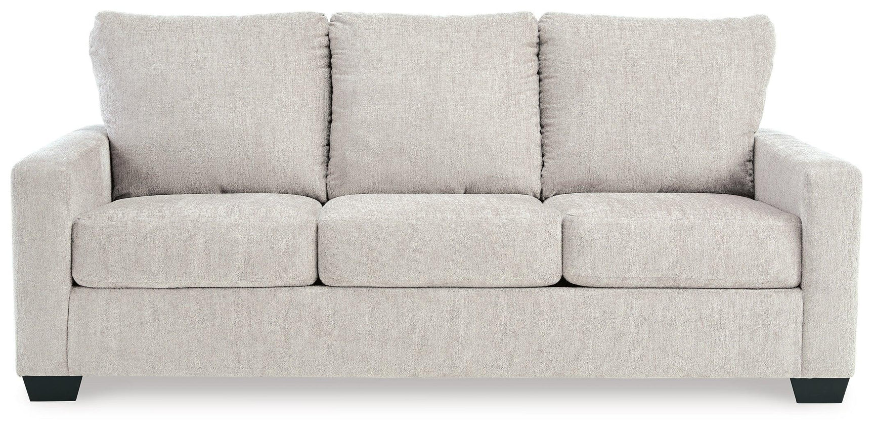 Rannis Snow Chenille Queen Sofa Sleeper - Ella Furniture