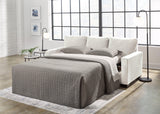 Rannis Snow Chenille Queen Sofa Sleeper - Ella Furniture