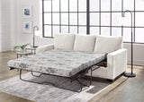 Rannis Snow Chenille Queen Sofa Sleeper - Ella Furniture