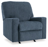 Rannis Navy Chenille Recliner