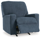 Rannis Navy Chenille Recliner