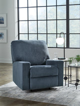 Rannis Navy Chenille Recliner