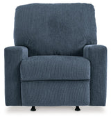 Rannis Navy Chenille Recliner