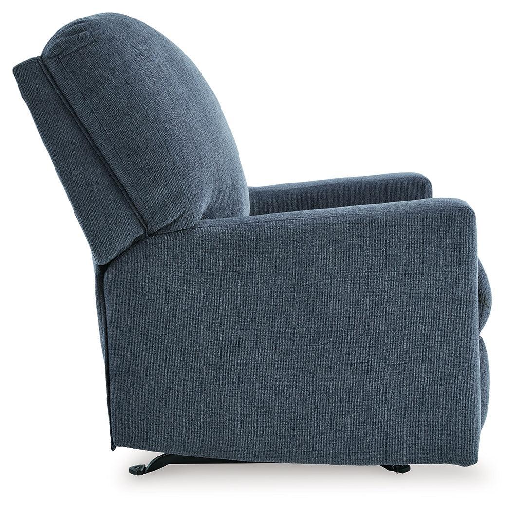 Rannis Navy Chenille Recliner