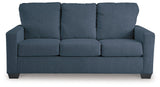 Rannis Navy Chenille Full Sofa Sleeper