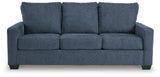 Rannis Navy Chenille Queen Sofa Sleeper