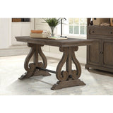 Toulon Dark Oak Writing Desk