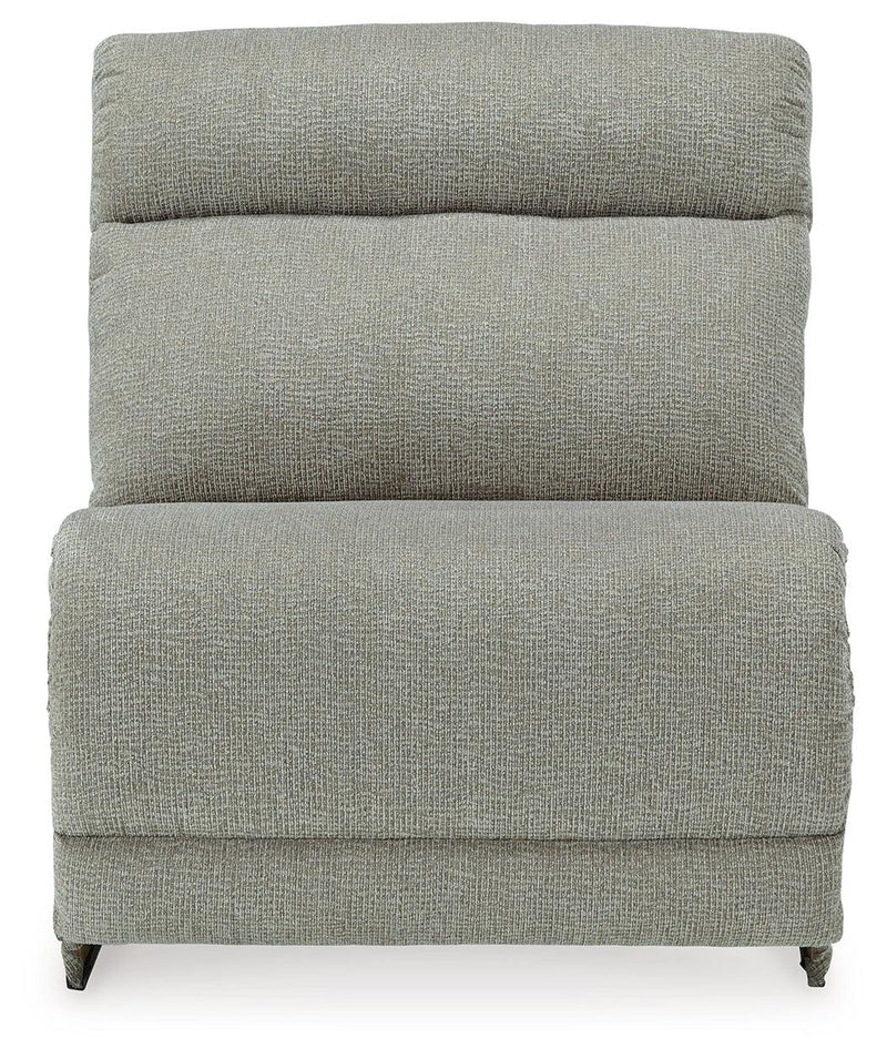Colleyville Stone Chenille 5-Piece Power Reclining Sectional 54405S7 - Ella Furniture