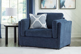 Evansley Navy Nuvella® Oversized Chair