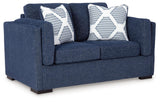 Evansley Navy Nuvella® Loveseat