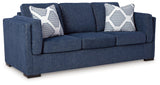 Evansley Navy Nuvella® Sofa