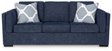 Evansley Navy Nuvella® Sofa