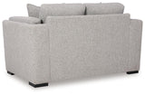 Evansley Pewter Sofa, Loveseat, Chair and Ottoman