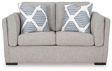 Evansley Pewter Nuvella® Loveseat