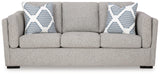 Evansley Pewter Sofa, Loveseat, Chair and Ottoman