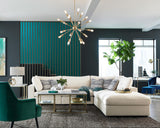 Serene 5-Piece Upholstered Modular Sectional Sofa Beige