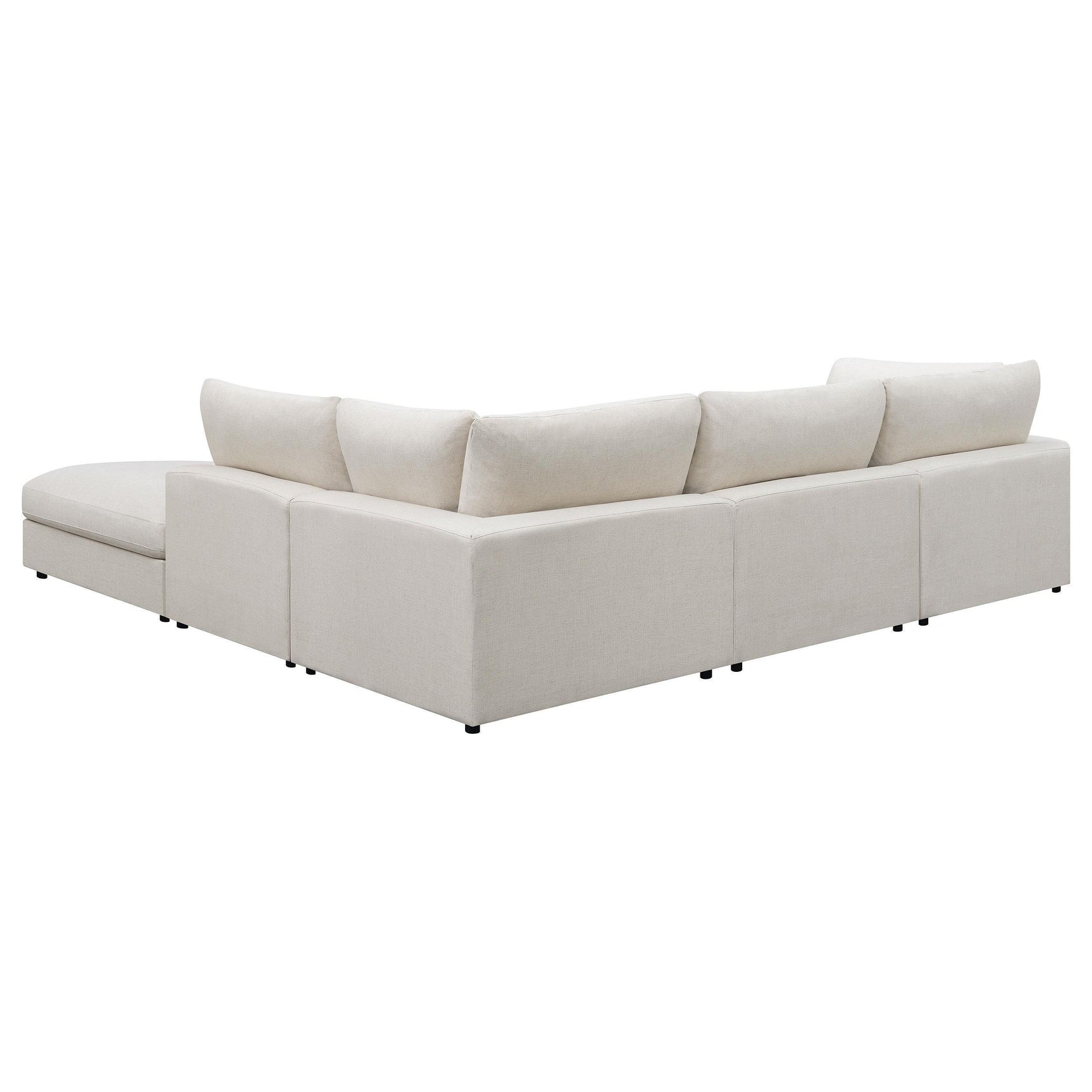 Serene 5-Piece Upholstered Modular Sectional Sofa Beige