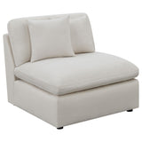 Hobson 4-piece Upholstered Modular Sectional Sofa Ivory