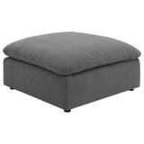 Hobson 6-Piece Upholstered Modular Sectional Sofa Charcoal