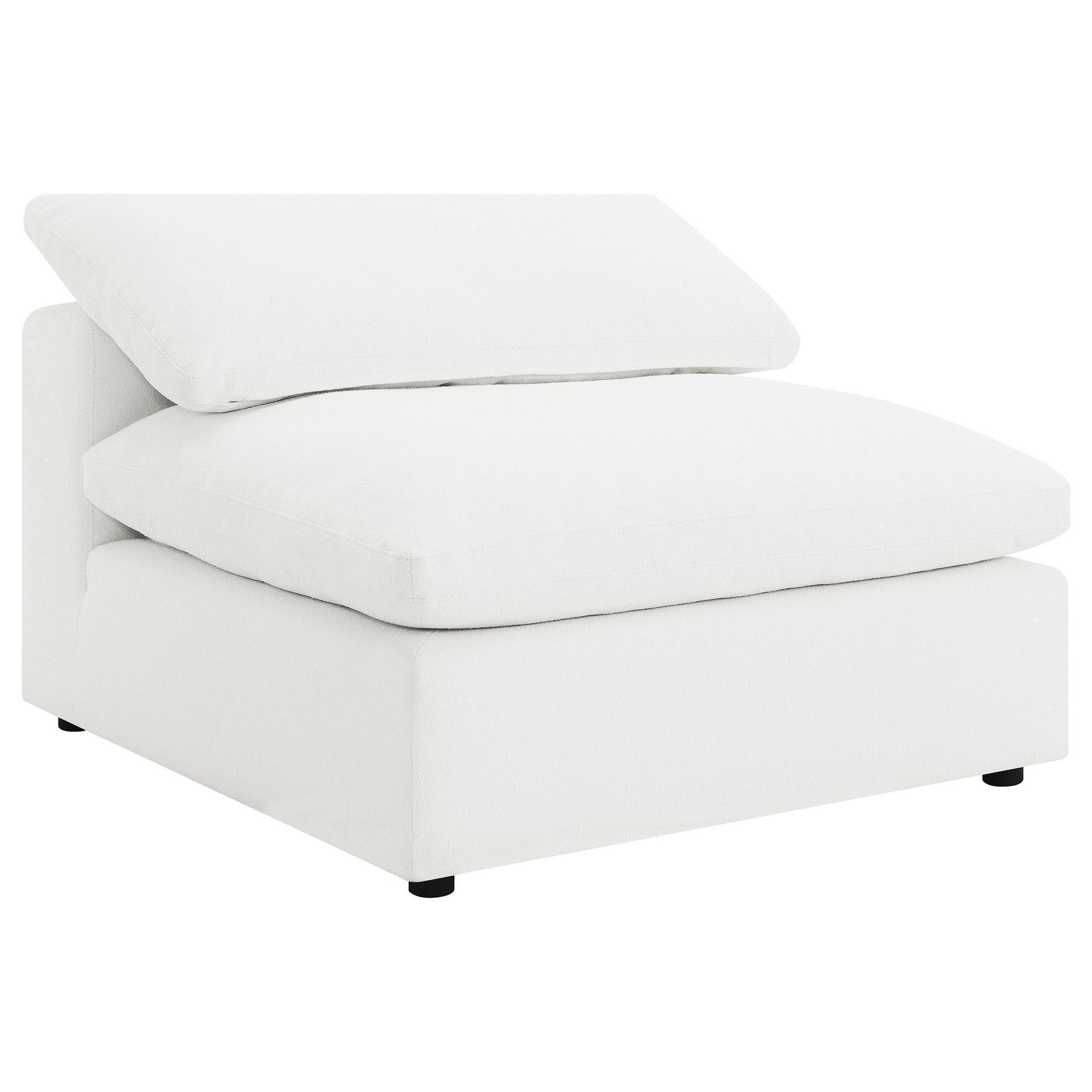 Raleigh 5-Piece Boucle Upholstered Modular Sectional Ivory