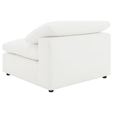 Raleigh 5-Piece Boucle Upholstered Modular Sectional Ivory