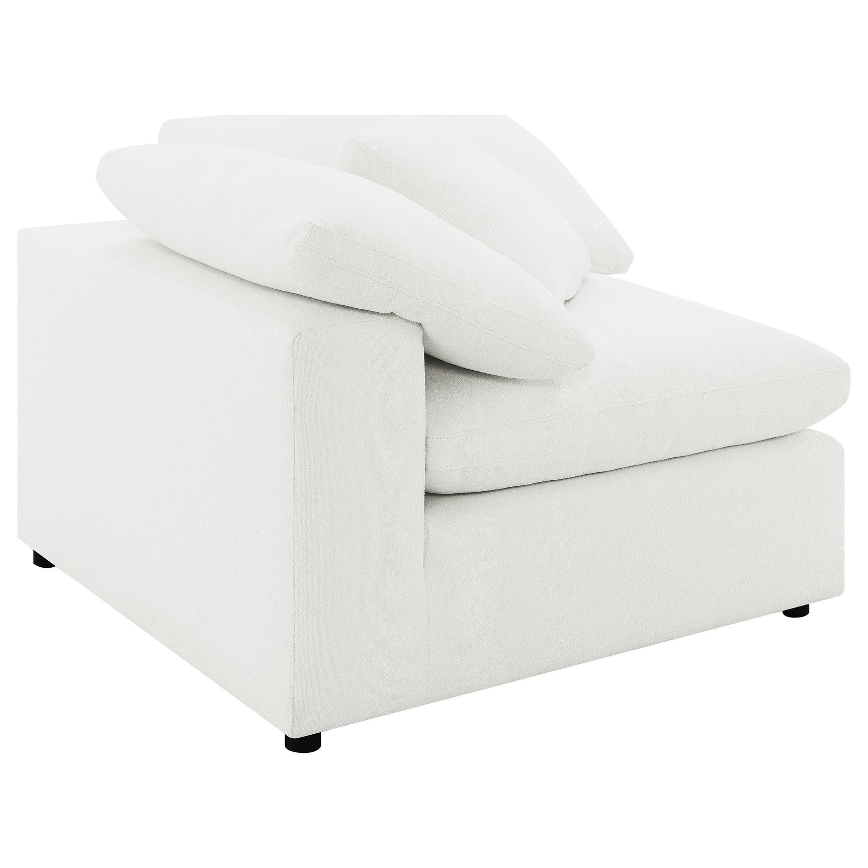 Raleigh 5-Piece Boucle Upholstered Modular Sectional Ivory