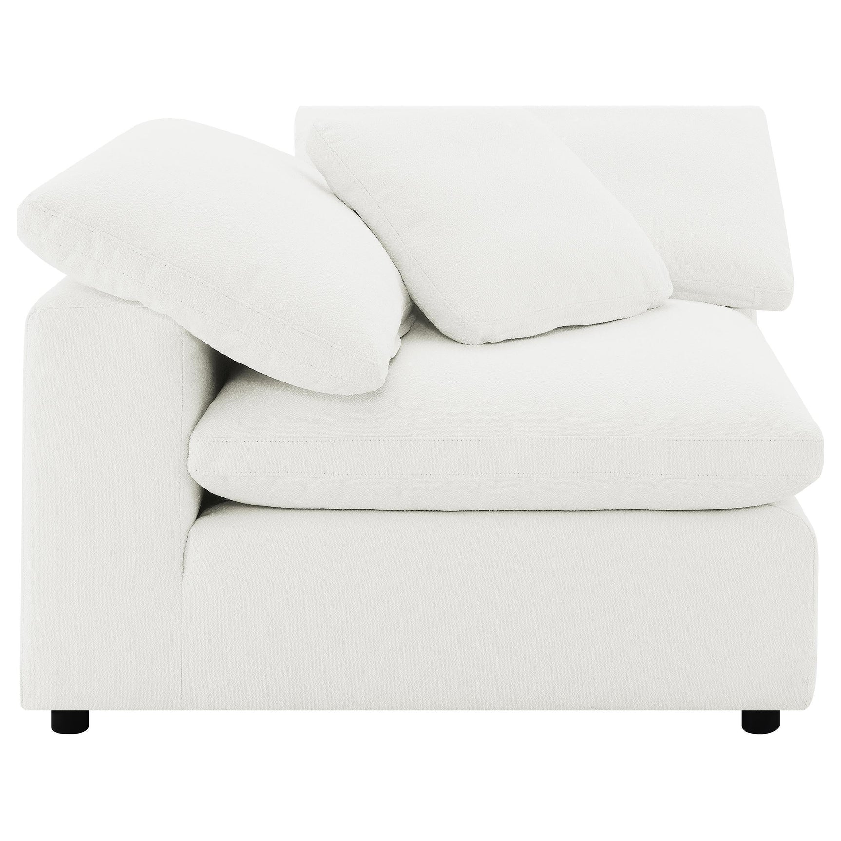 Raleigh 5-Piece Boucle Upholstered Modular Sectional Ivory
