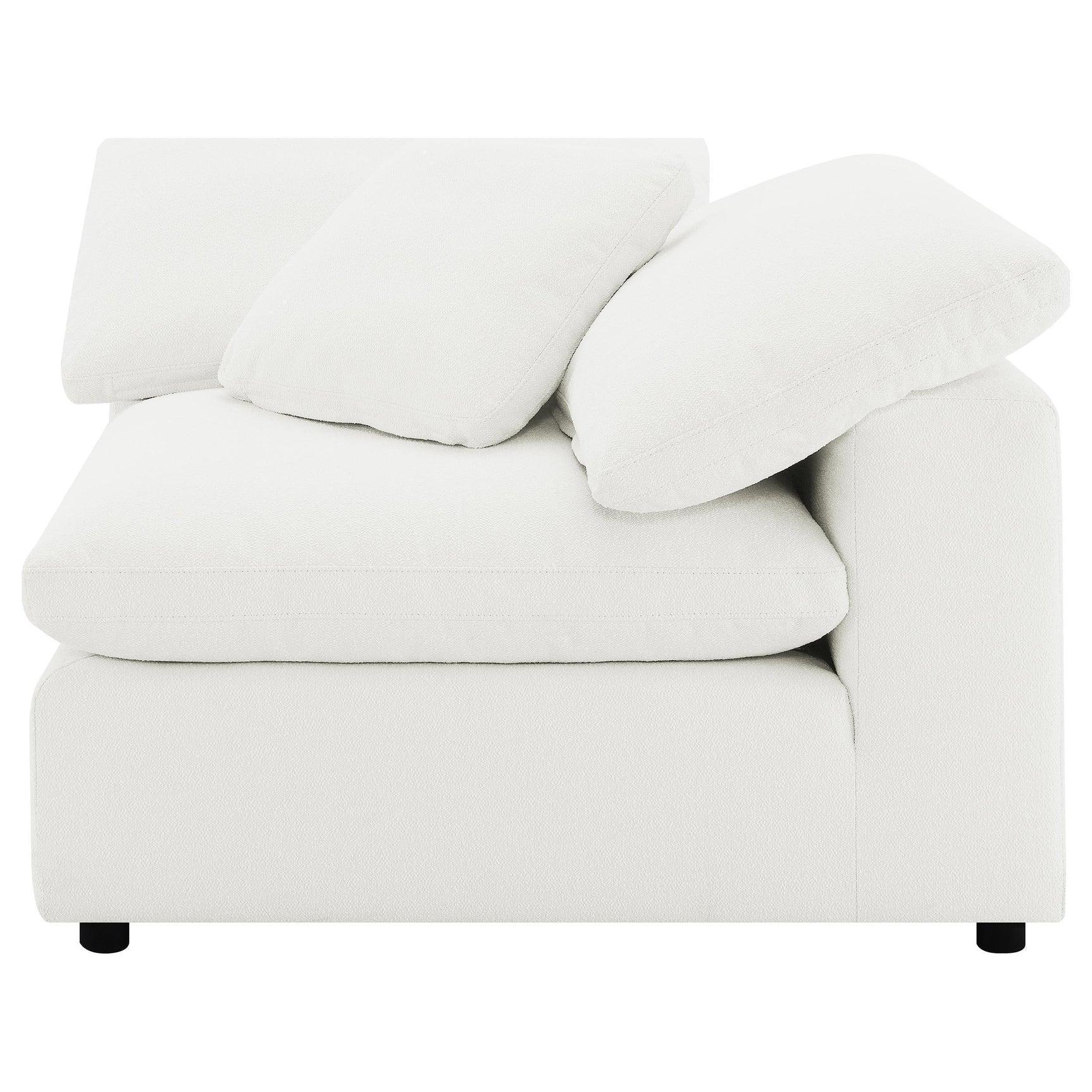 Raleigh 5-Piece Boucle Upholstered Modular Sectional Ivory