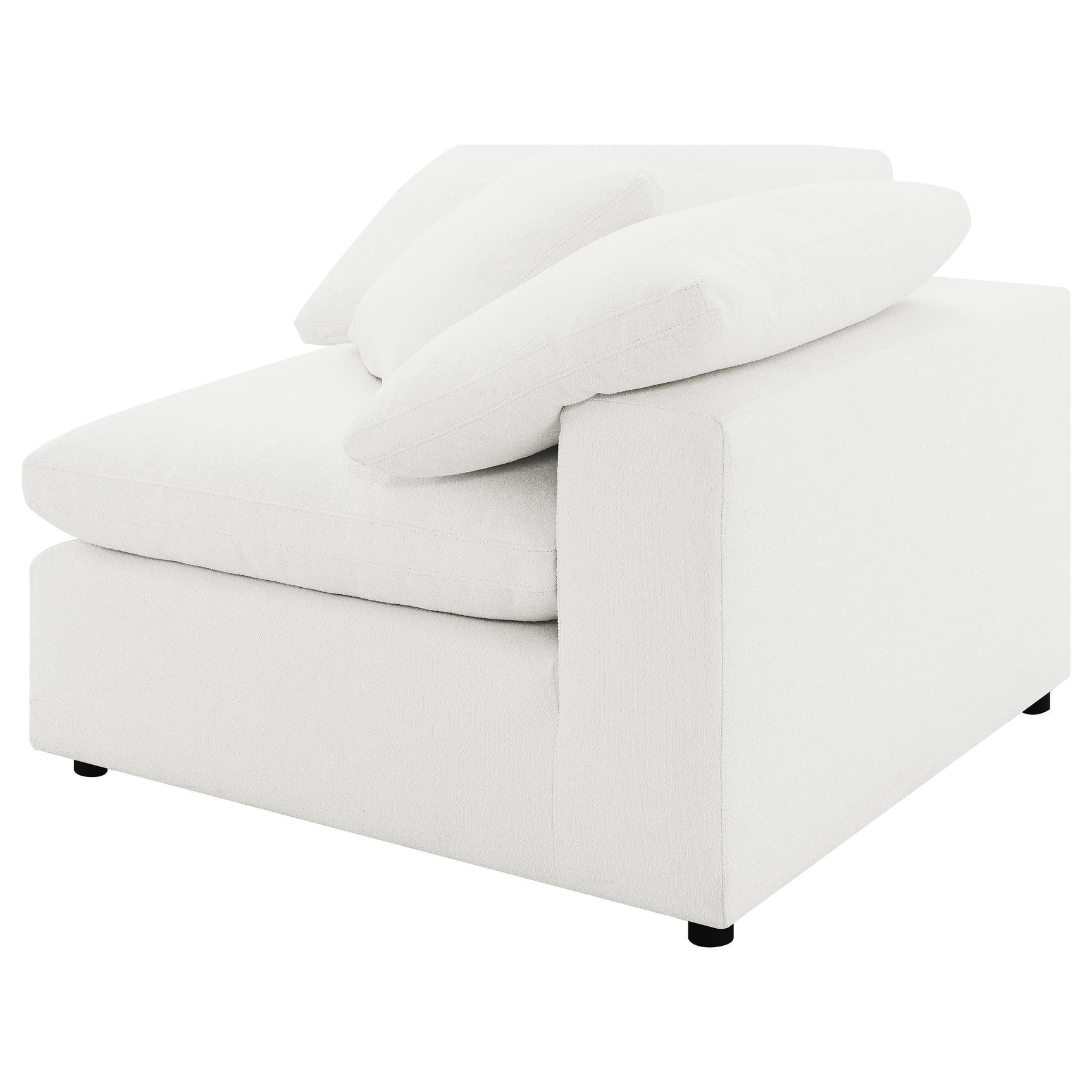 Raleigh 5-Piece Boucle Upholstered Modular Sectional Ivory