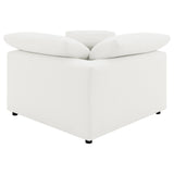 Raleigh 5-Piece Boucle Upholstered Modular Sectional Ivory