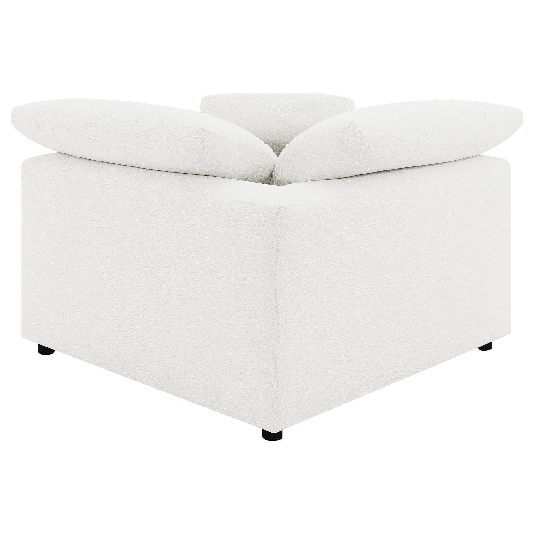 Raleigh 5-Piece Boucle Upholstered Modular Sectional Ivory