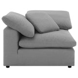 Raleigh 5-Piece Boucle Upholstered Modular Sectional Grey