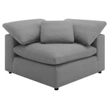 Raleigh 5-Piece Boucle Upholstered Modular Sectional Grey