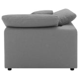 Raleigh 5-Piece Boucle Upholstered Modular Sectional Grey