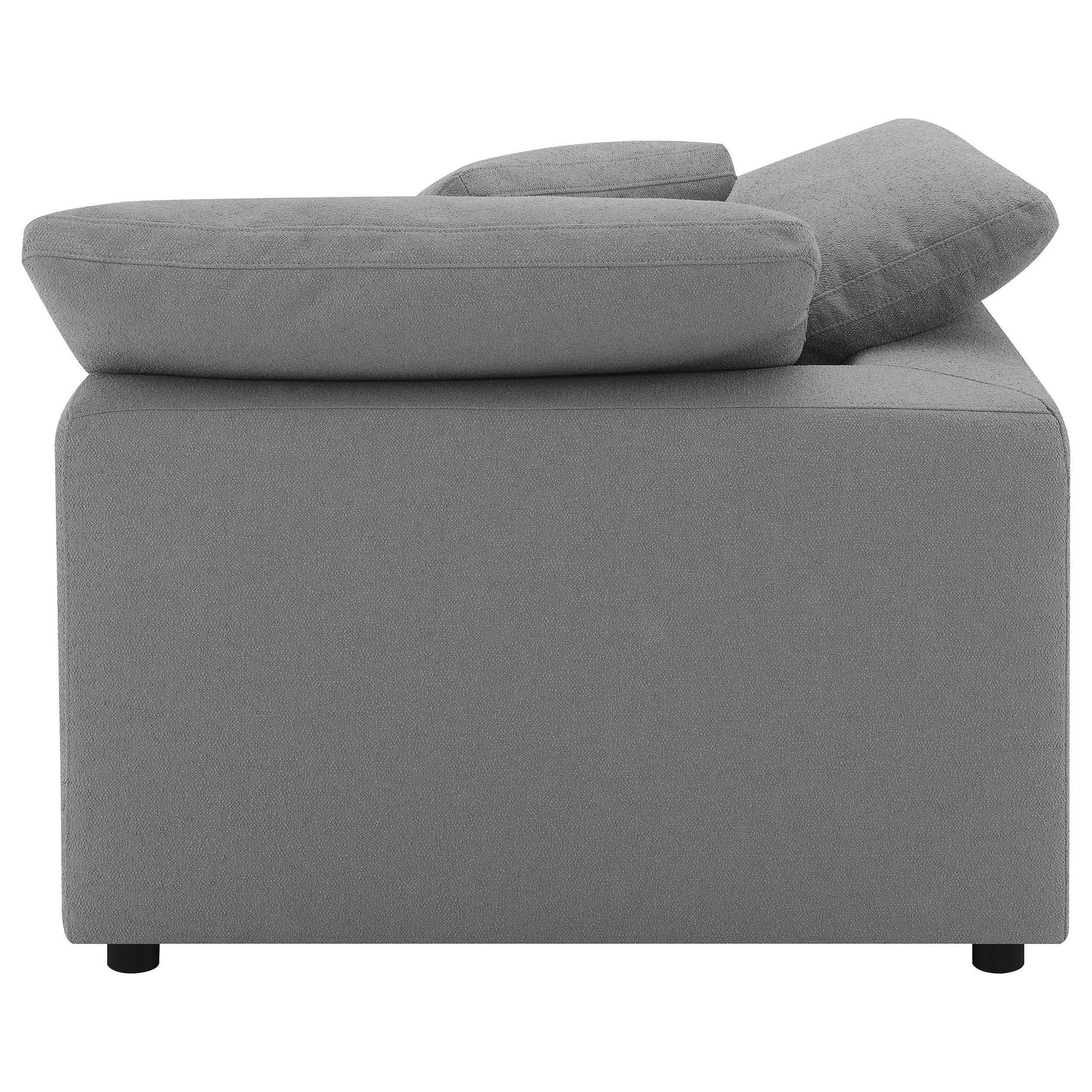 Raleigh 5-Piece Boucle Upholstered Modular Sectional Grey