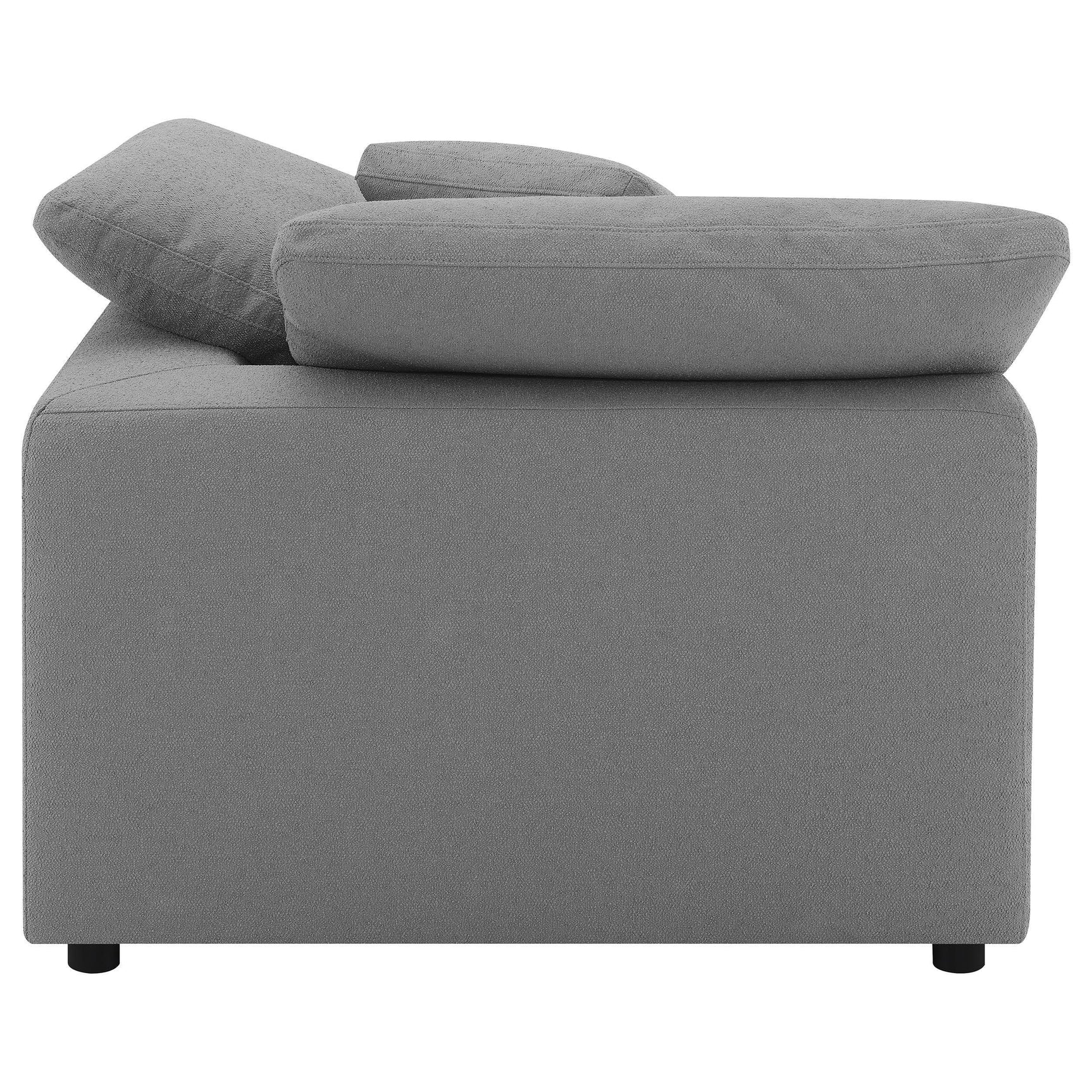 Raleigh 5-Piece Boucle Upholstered Modular Sectional Grey