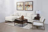 Geneva Boucle Upholstered Sectional Chaise Sofa Sand