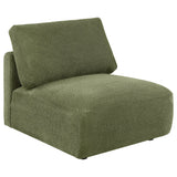 Elysia 5-piece Chenille Upholstered Modular Sectional Sofa Green