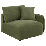 Elysia 6-piece Chenille Upholstered Modular Sectional Sofa Green