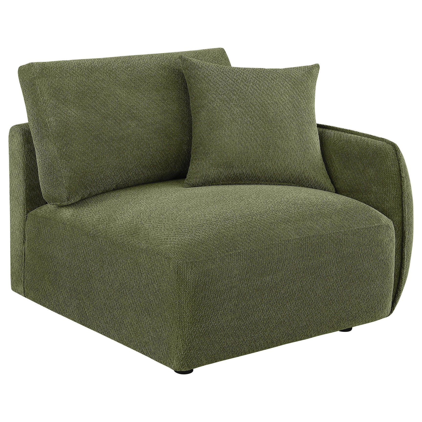 Elysia 6-piece Chenille Upholstered Modular Sectional Sofa Green