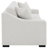 Ashlyn Fabric Upholstered Track Arm Sofa Sand