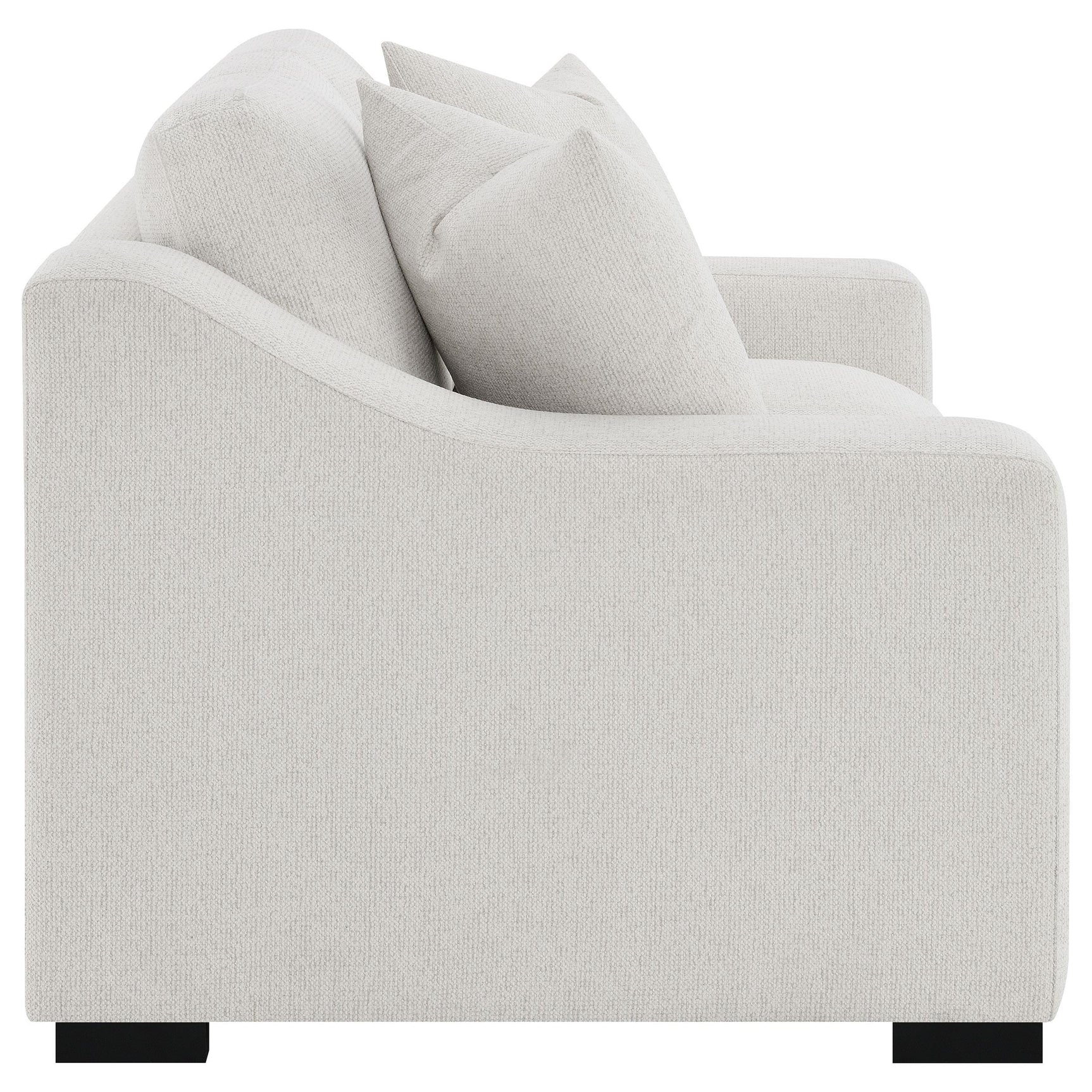 Ashlyn Fabric Upholstered Track Arm Loveseat Sand