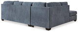 Marleton Denim Microfiber 2-Piece Sleeper Sectional With Chaise