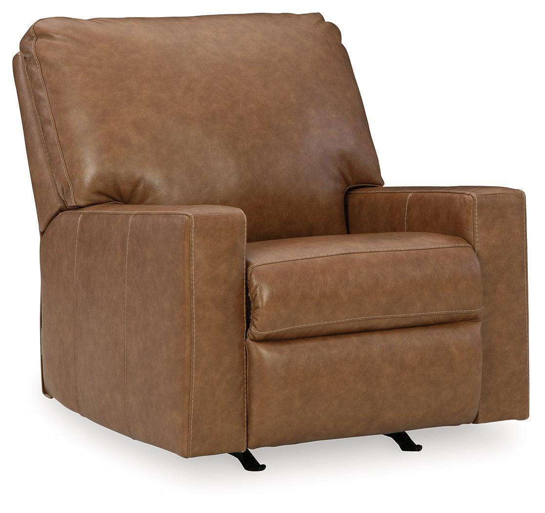 Bolsena Caramel Leather Recliner