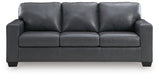 Bolsena Admiral Leather Queen Sofa Sleeper