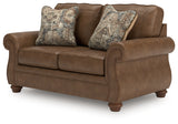 Chasemore Earth Faux Leather Loveseat